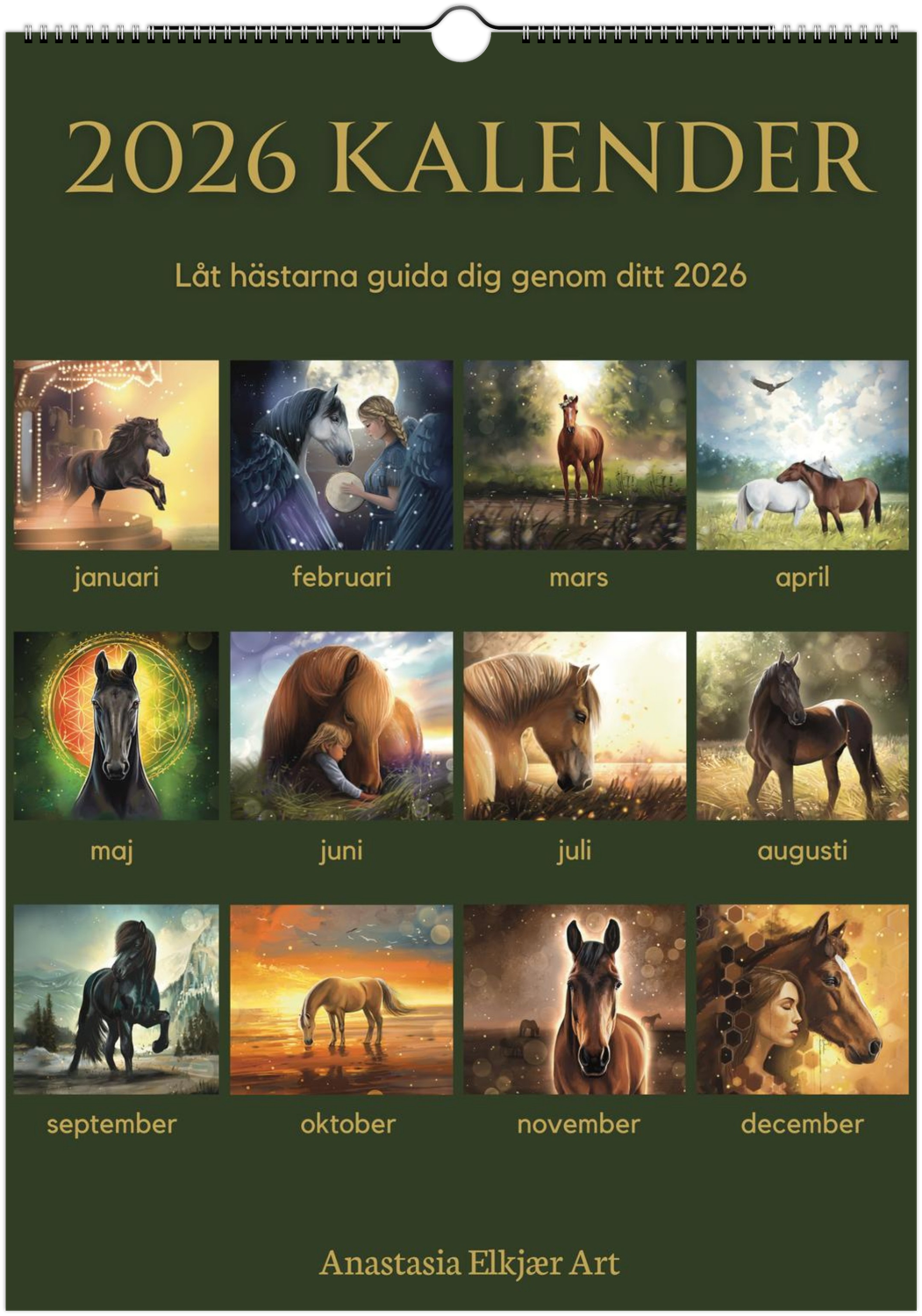 Kalender A4 Hästarnas Budskap