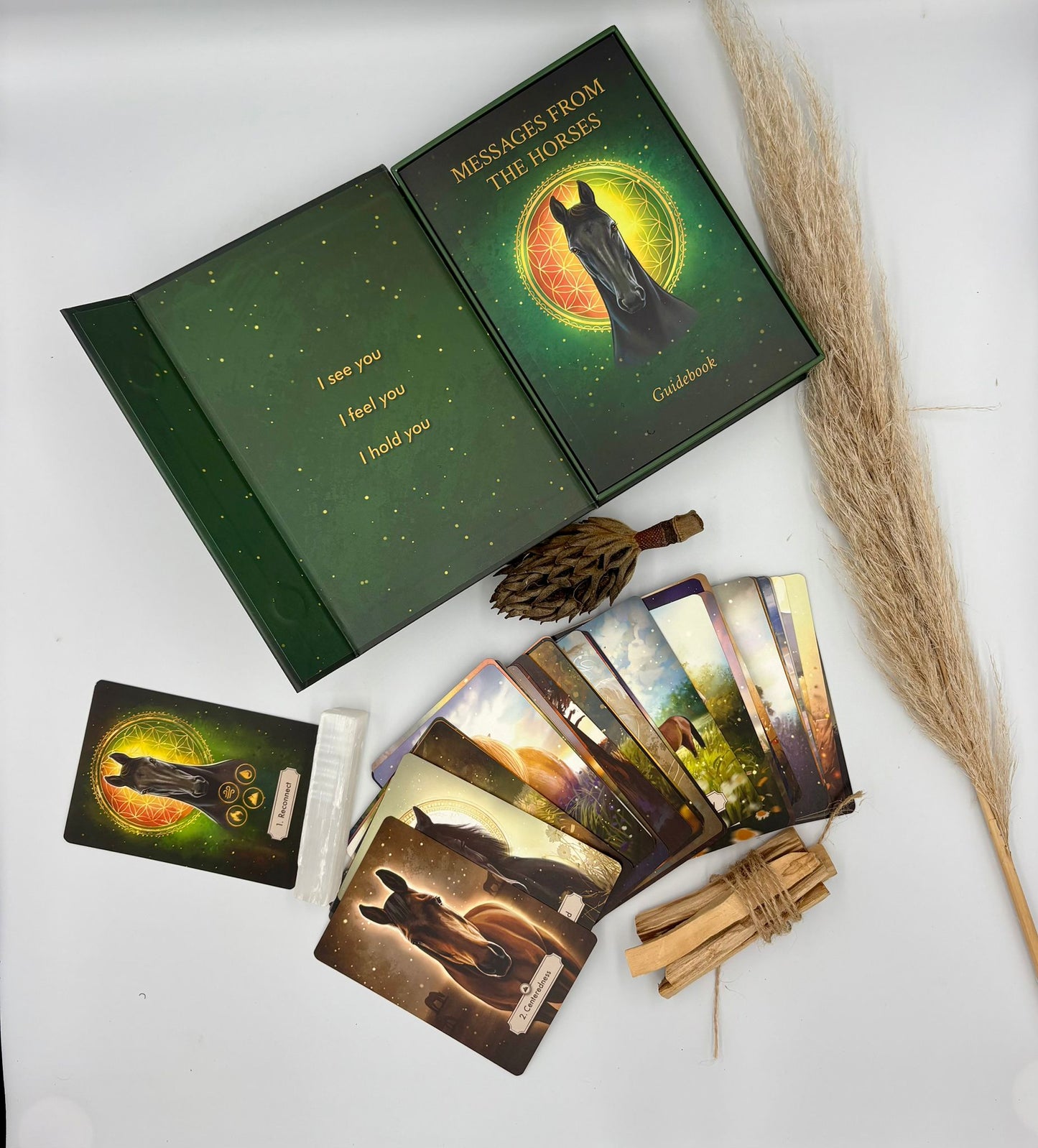 Messages from the horses - Oracle card deck, Gold edition! ENG